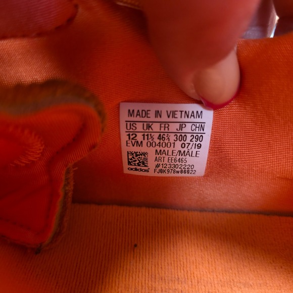 Adidas Ozweego Shoes Mens 12 Bold Orange Mesh Chunky Lifestyle Sneakers  EE6465